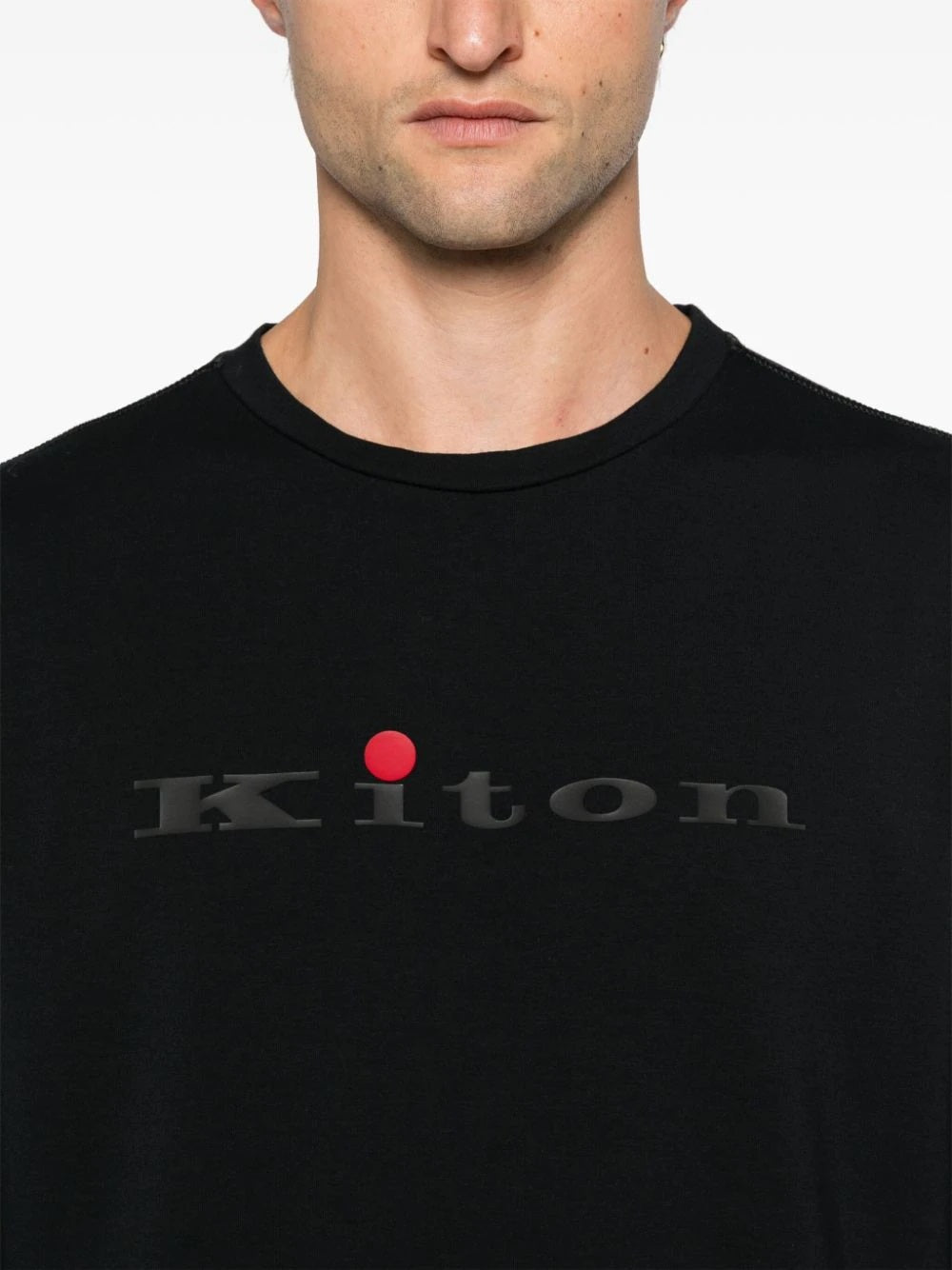 Sweatshirt with rubberized logo