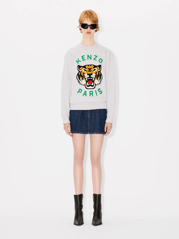 Lucky tiger emb oversize sweat