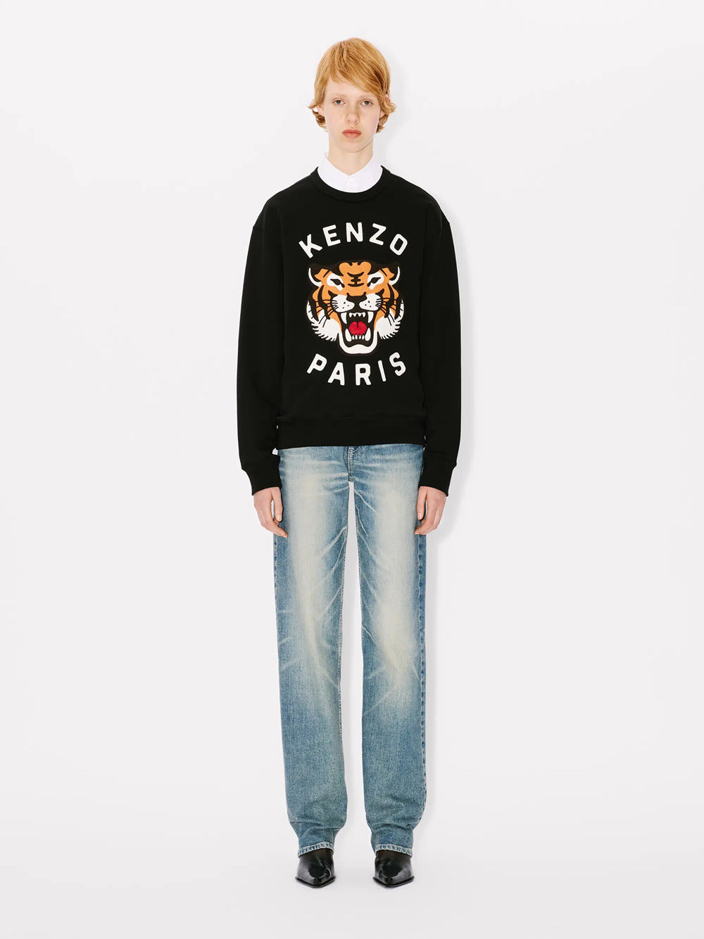 Lucky tiger emb oversize sweat