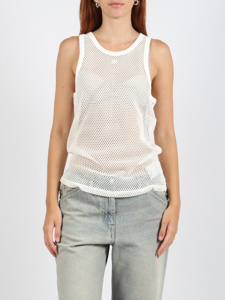 Fishnet tank top