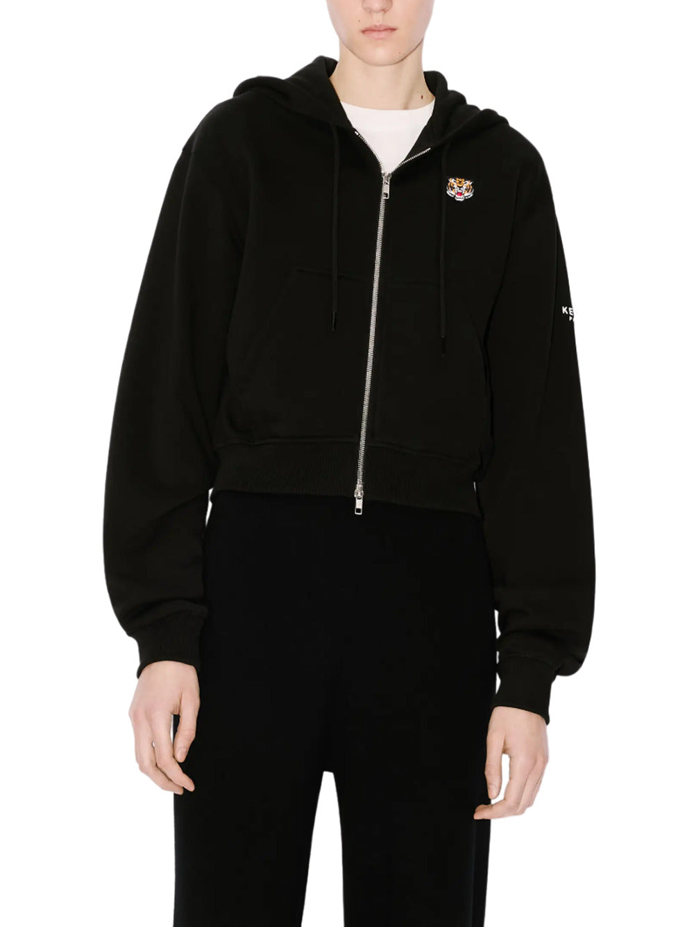 Lucky tiger zip up hoodie