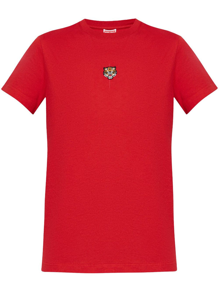 T-shirt with tiger patch