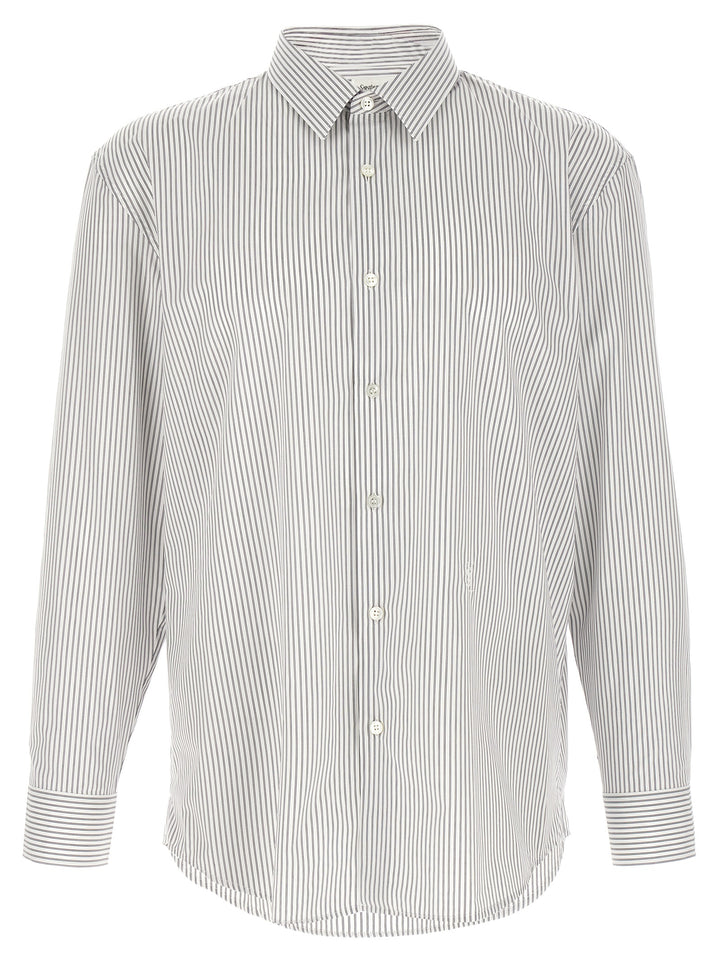 Saint Laurent Cassandre Shirt and Blouse - White/Black | 11e08bfa4b79b1b1a477ee8a4410f99561fde0b5