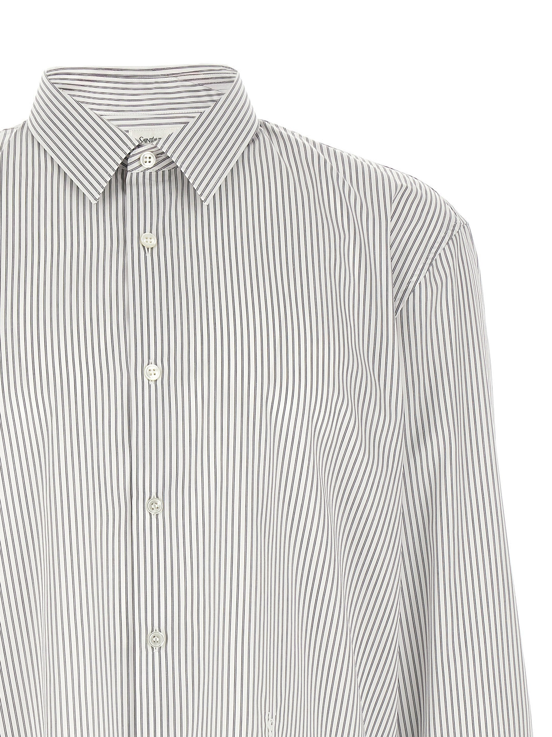 Saint Laurent Cassandre Shirt and Blouse - White/Black | 6ee01f79f9facdd9243e111ce6406e7ab07c78c3