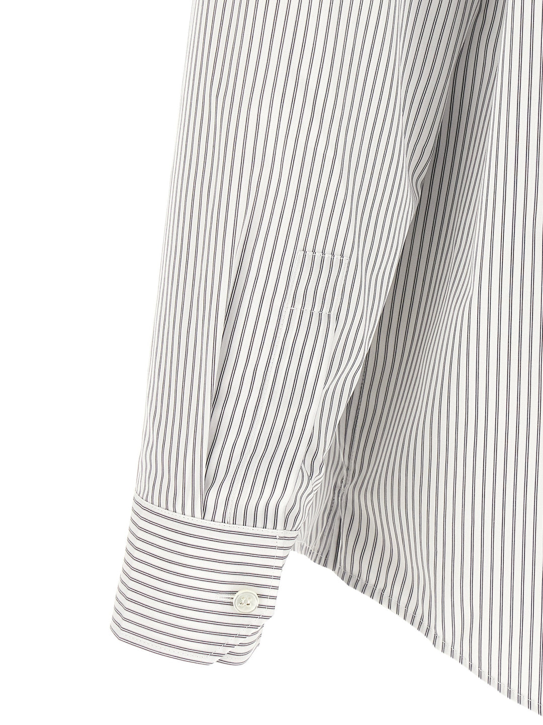 Saint Laurent Cassandre Shirt and Blouse - White/Black | 1f1d7bd7289e17f18259e0e1ac6c298854d76aa7