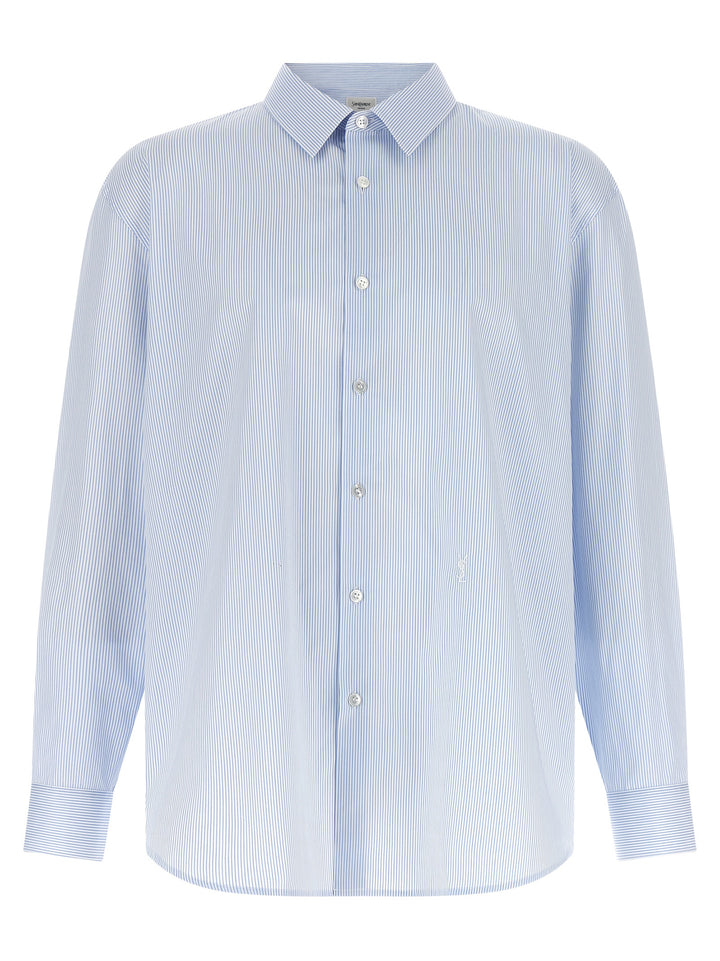 Saint Laurent Cassandre Shirt and Blouse - Light Blue | c4a93216b32da1d91c7abb450305d7c445499f37