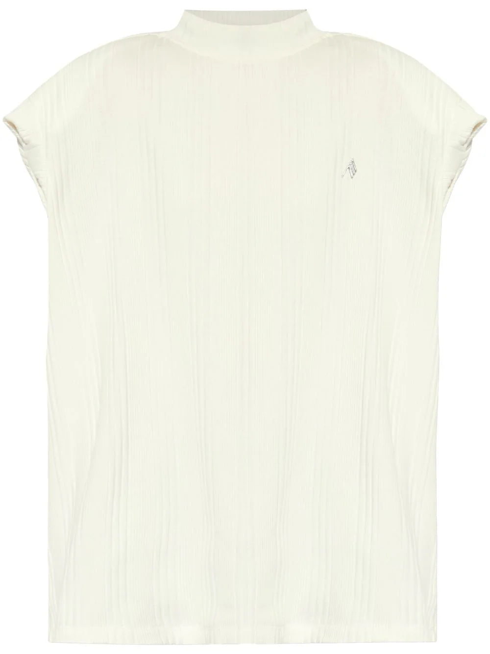 Ribbed top with embossed logo