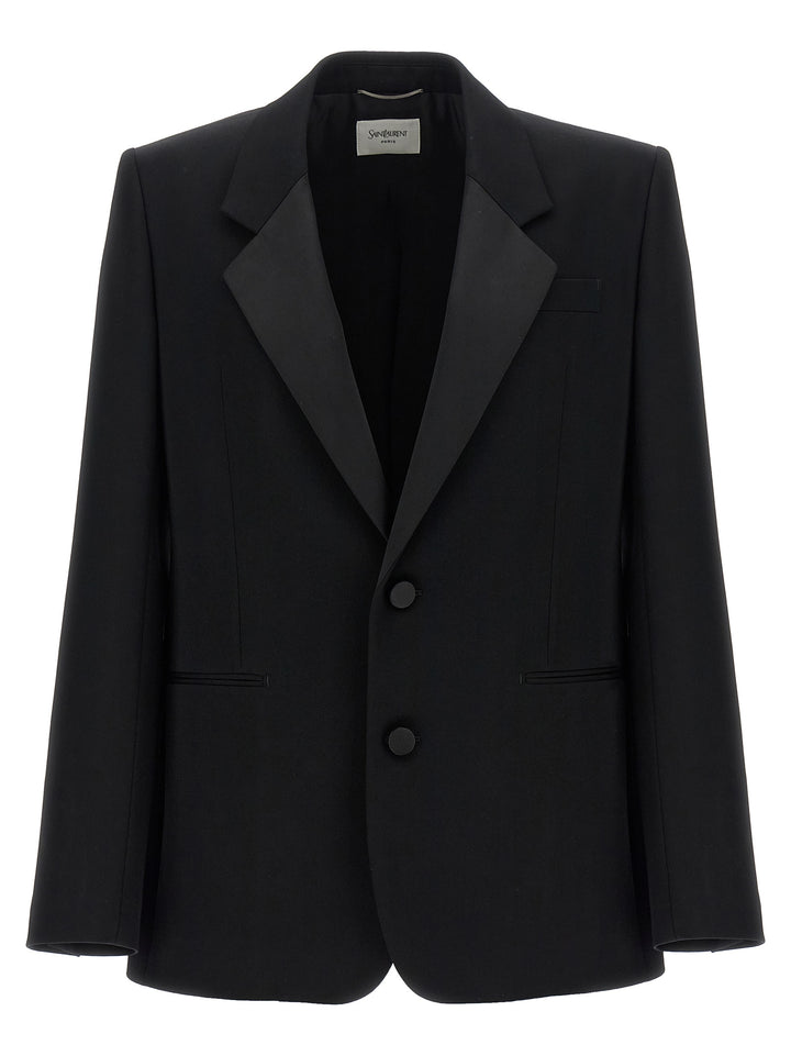Saint Laurent Smoking Blazer - Black | f5f904df57e03a6a77180bff0575945ac353e2e5