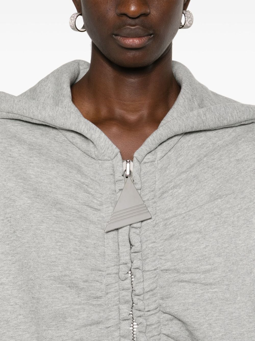 Sweatshirt with ruffles