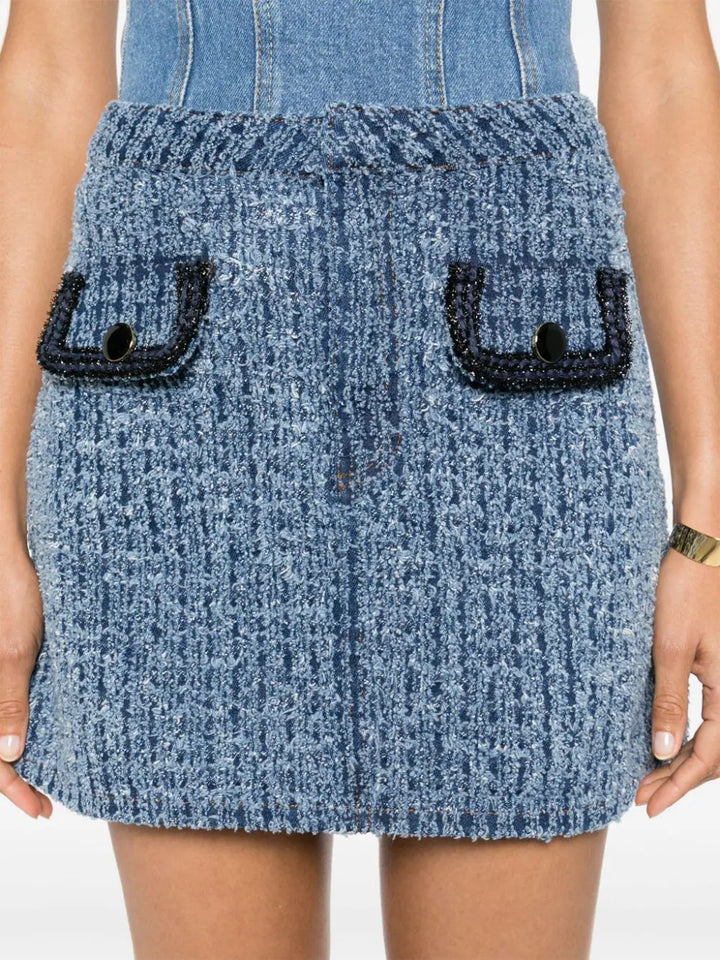 Denim mini skirt