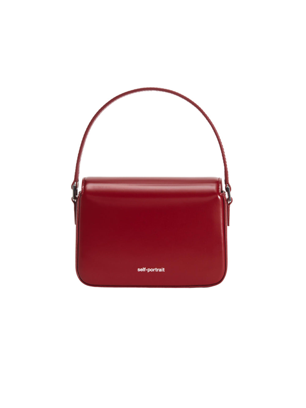 Burgundy leather micro bag