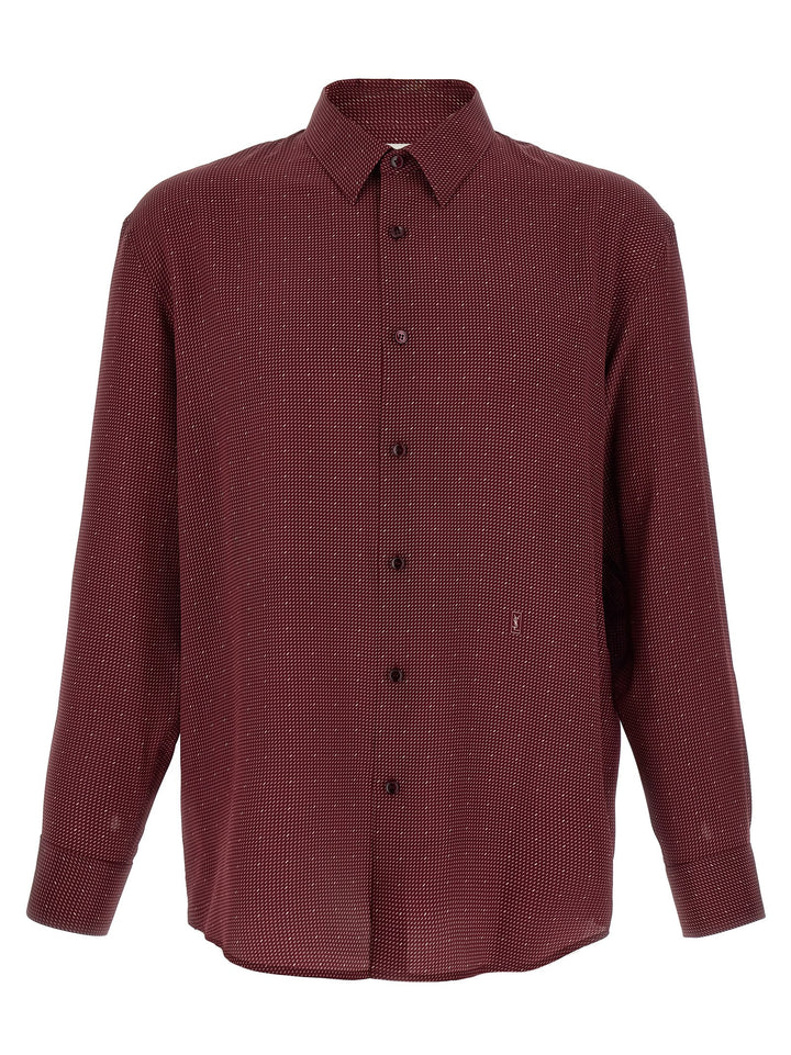 Saint Laurent Cassandre Shirt and Blouse - Bordeaux | 0fe131312484ead2ae33df9e8cf1d1f8fbfe01f6