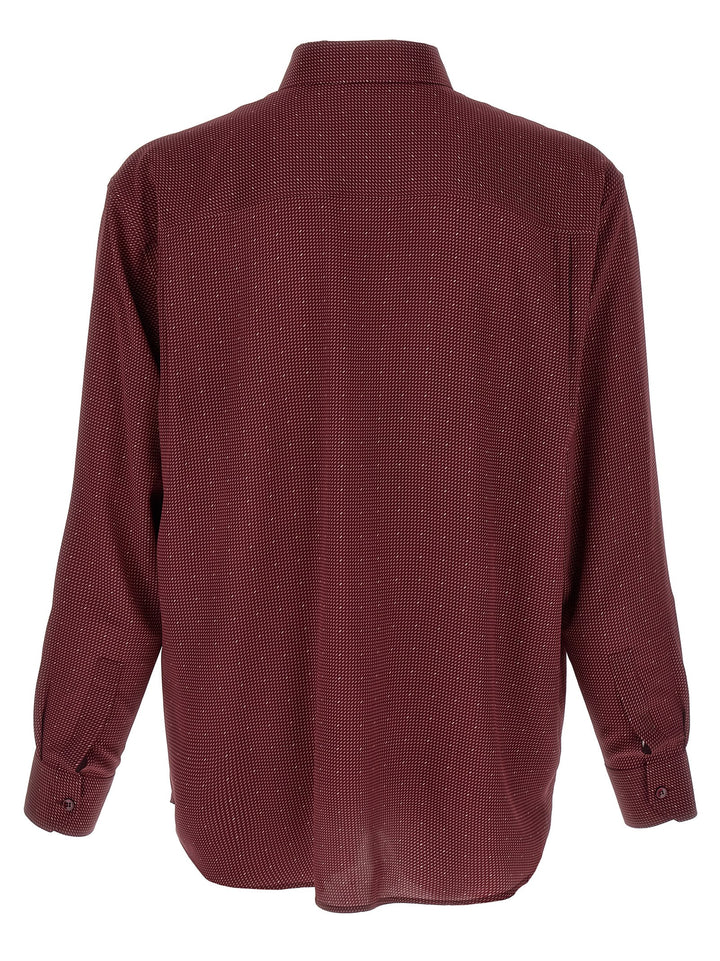 Saint Laurent Cassandre Shirt and Blouse - Bordeaux | 3da034582306f1f3dd440b5d1fe21161daabf4b5