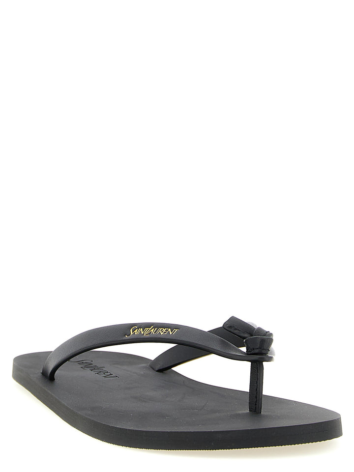 Saint Laurent Pool Sandals - Black | 89f55cbe46c7e701454efb4ead37a557d316e241