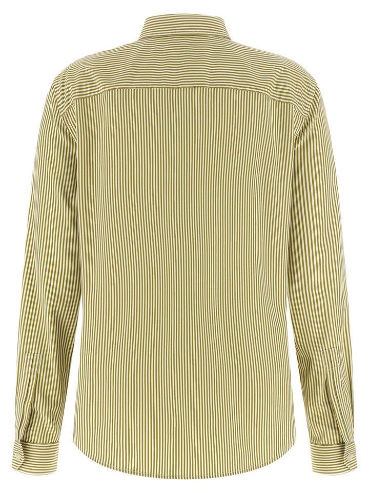 Saint Laurent Cassandre Shirt and Blouse - Green | bdd2818665b85e6e4b67ee4abc4e150ef553d1f5