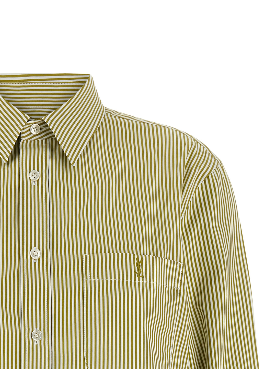 Saint Laurent Cassandre Shirt and Blouse - Green | c1ade1e789a6a4d2ad57dece49a1e0009092f2a6