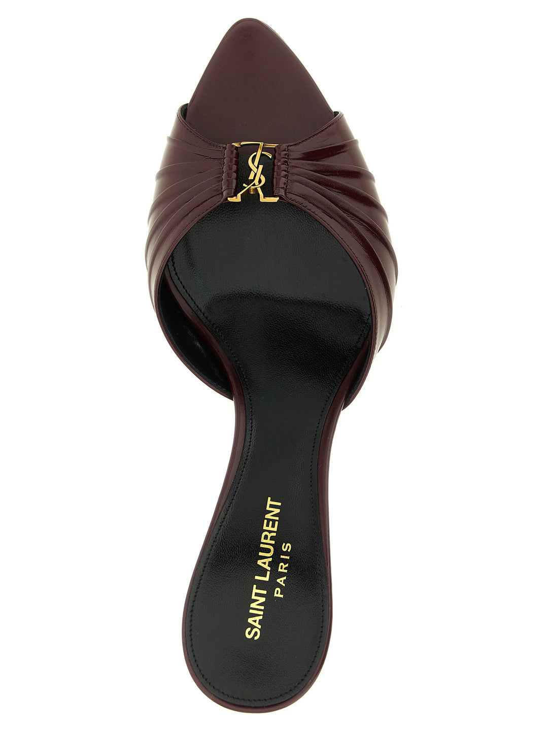 Saint Laurent Babylone Sandals - Bordeaux | cf8bcb3753d554bb946874b92a10f83f29ab2c5d