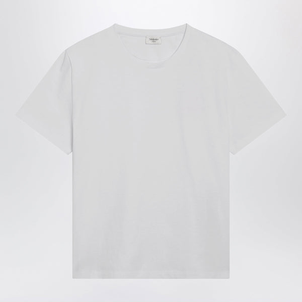 White Small Fit De Cotton T-Shirt