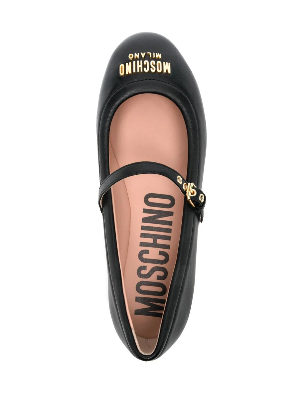 ballet flats with lettering logo