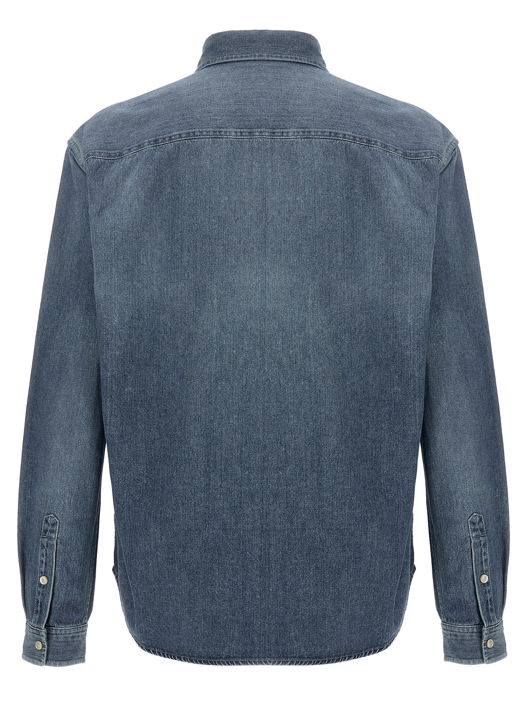 Saint Laurent Cassandre Shirt and Blouse - Blue | e39bc0fd2e6f7a85bafc83ee5412e8eb5ae94e42