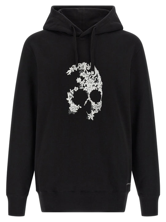 Skull Sweatshirt White/Black