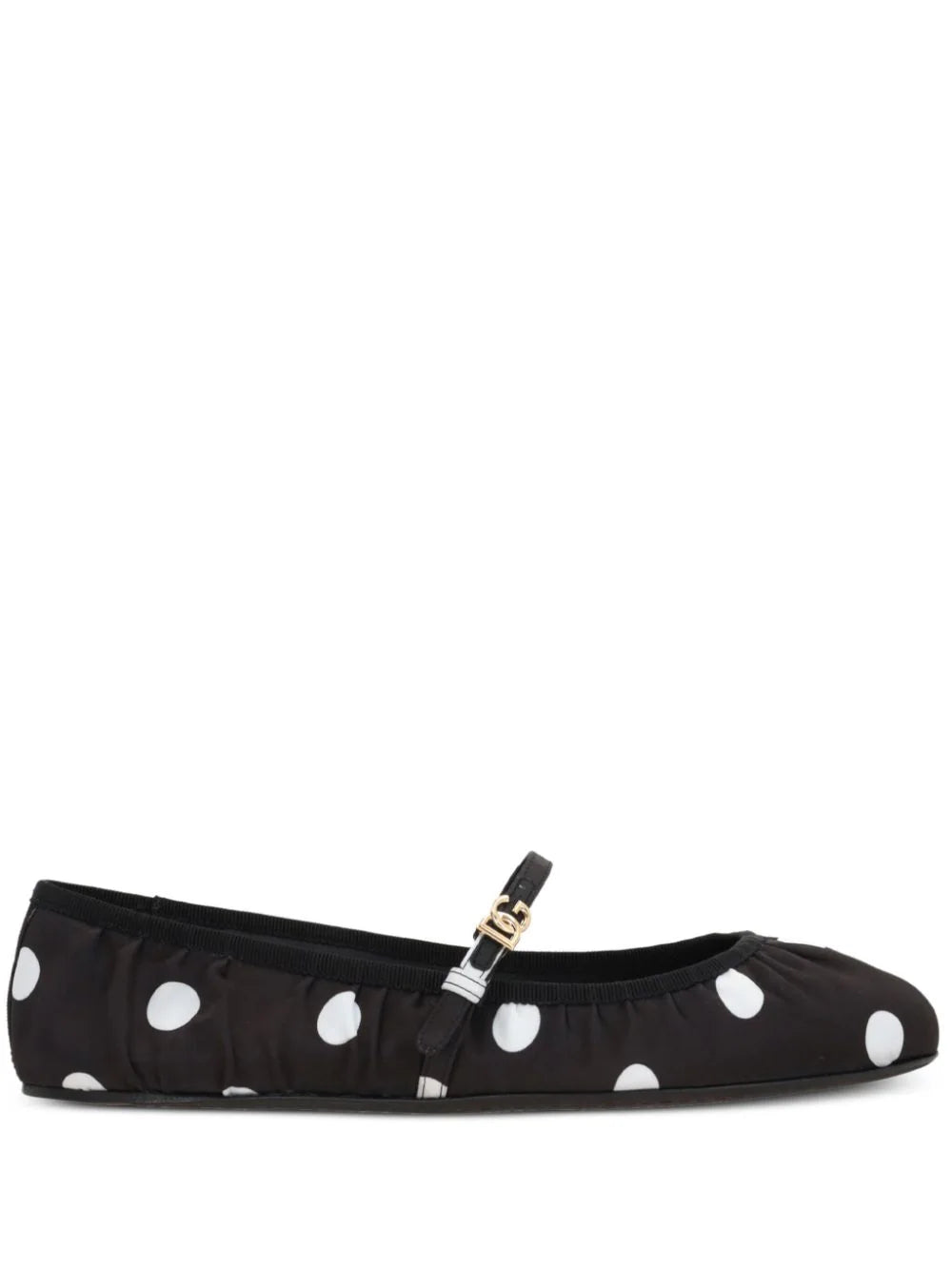 Polka dot ballet flats