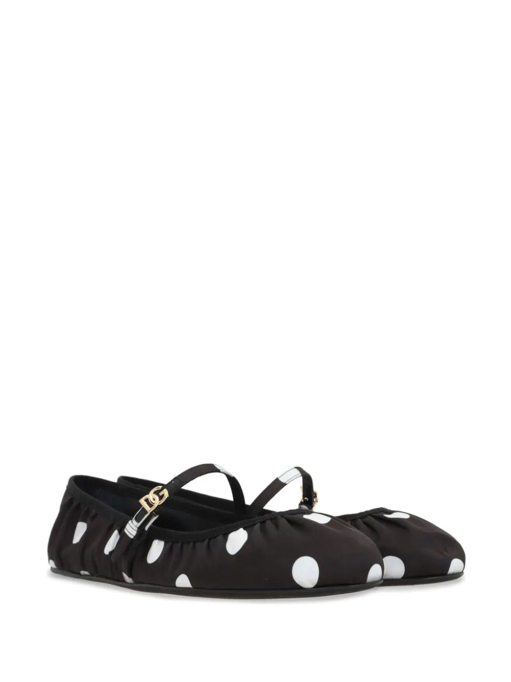 Polka dot ballet flats