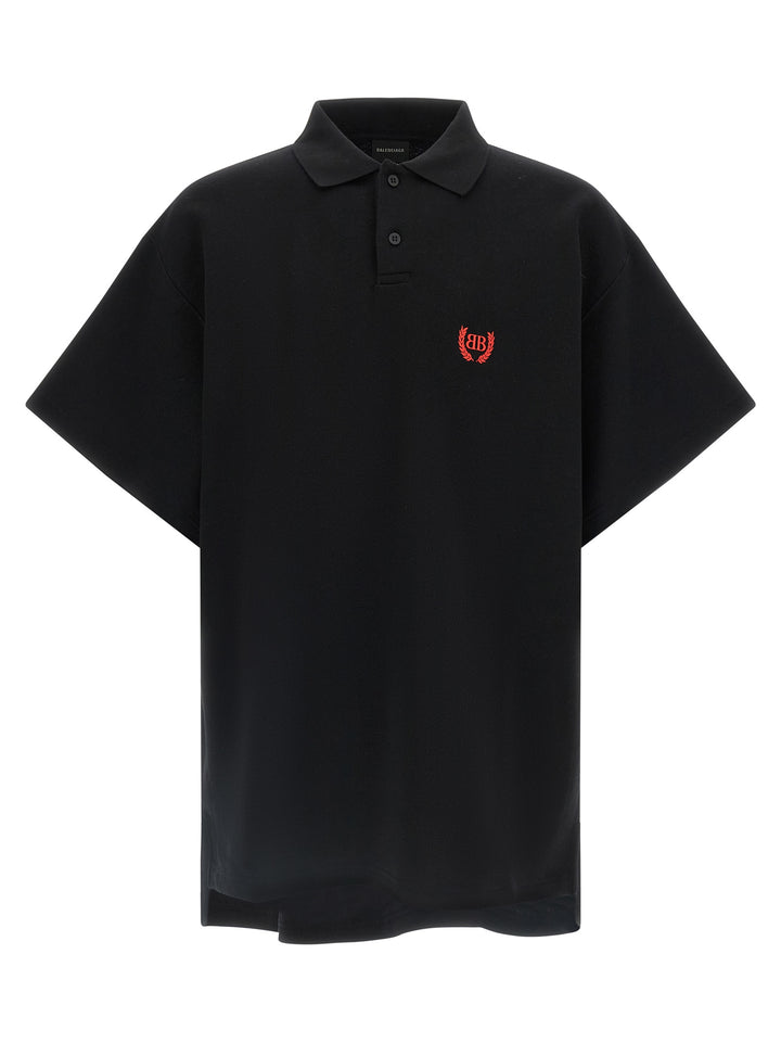 Balenciaga Laurel Classic Polo - Black | 20fc90e8d99ad2a946ef622ef9806237763896f7