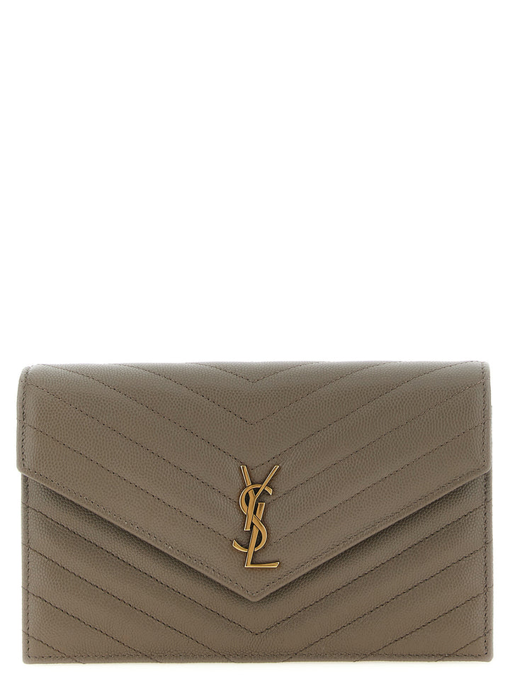 Saint Laurent Envelope Crossbody Bags - Brown | 8435c0a3edcc8a92ccc867bec57a7768670a43a1