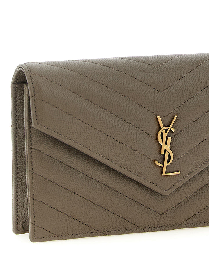 Saint Laurent Envelope Crossbody Bags - Brown | ba1f0a52ad5163706cea7565db124102f9ab0e34