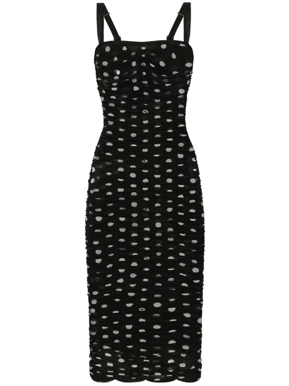 Polka dot midi dress