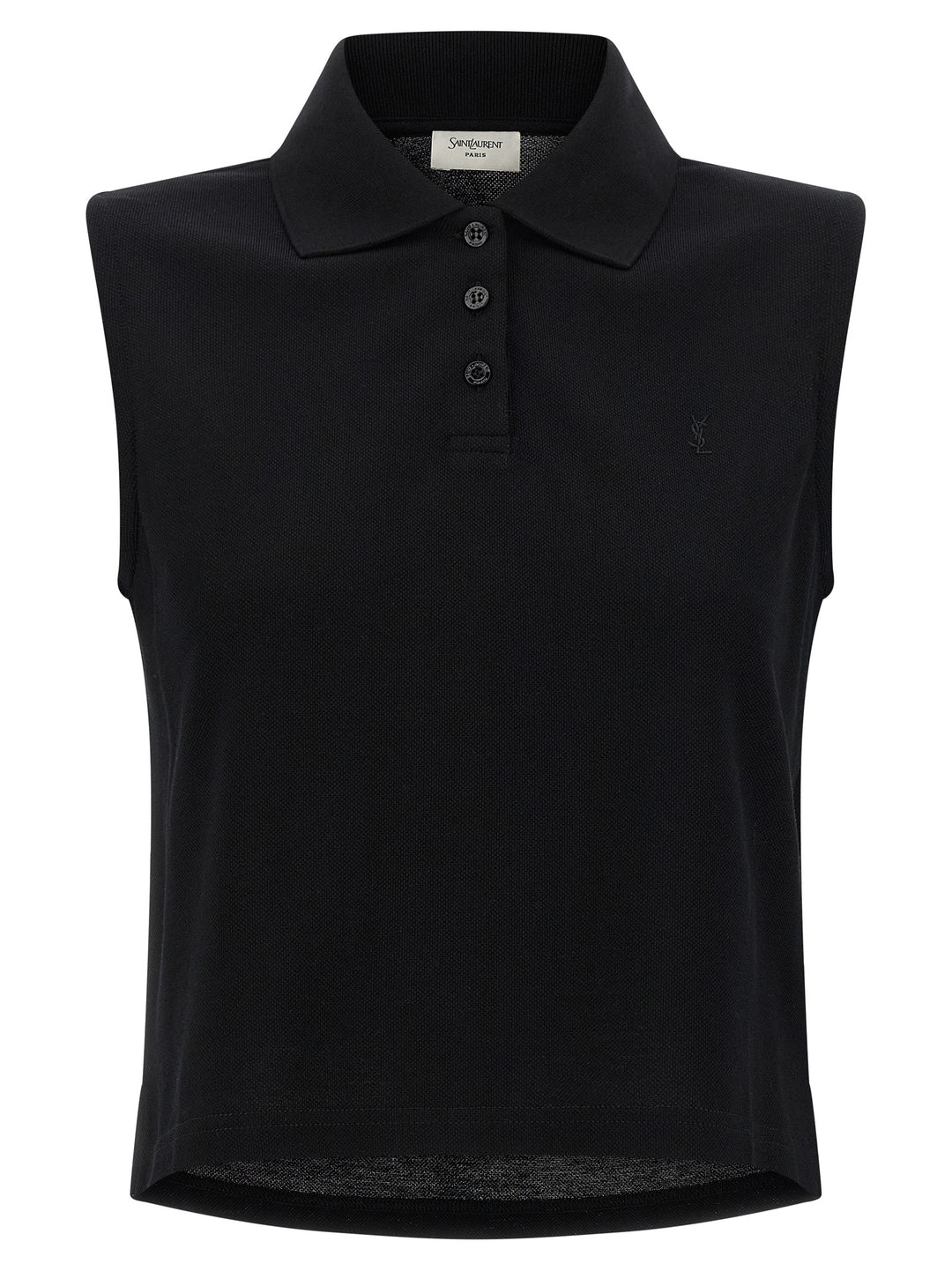 Saint Laurent Cassandre Polo - Black | 394829a1285b908485d891d899b3094e680f21f0