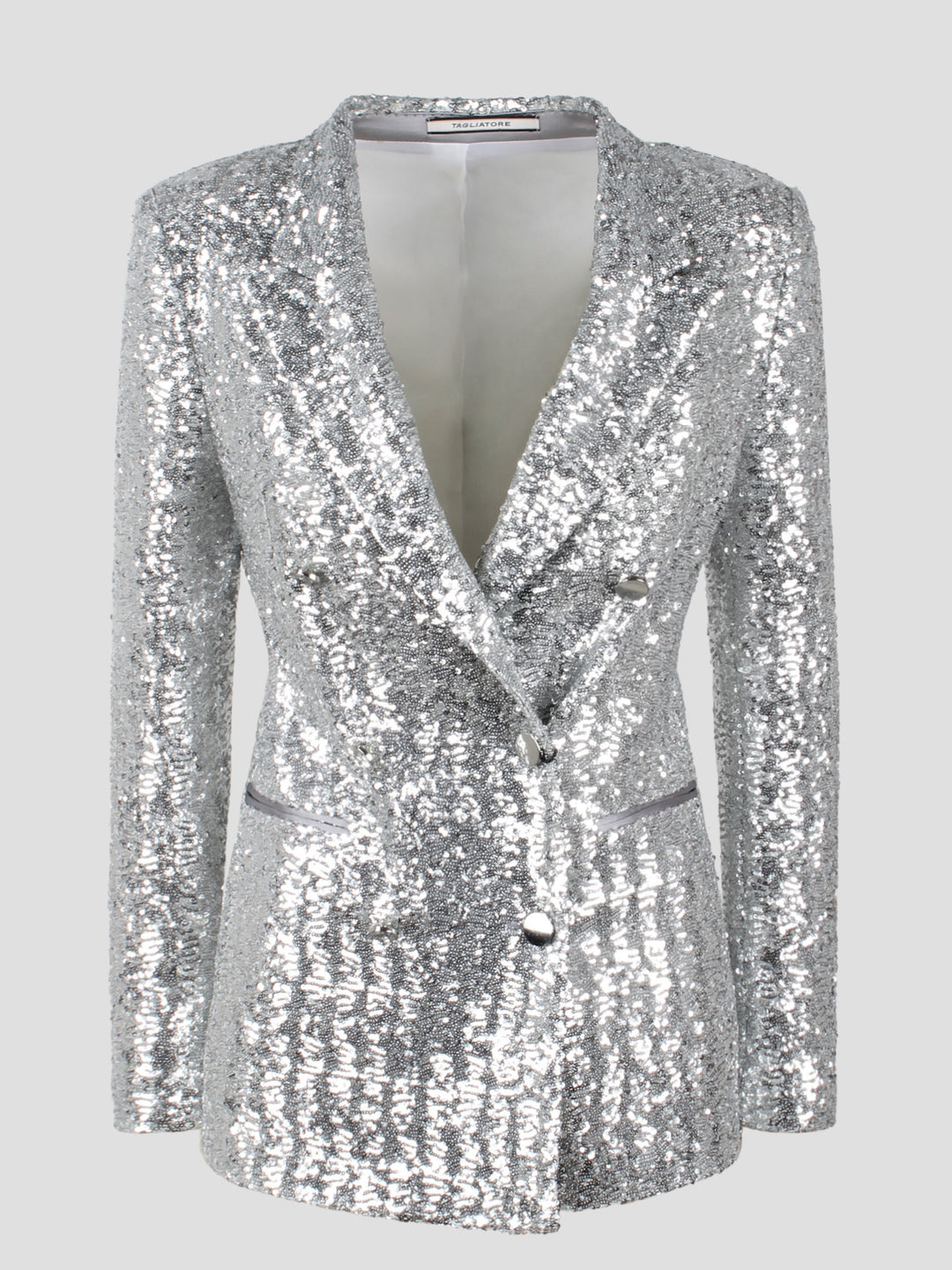 Sequins double-breasted blazer