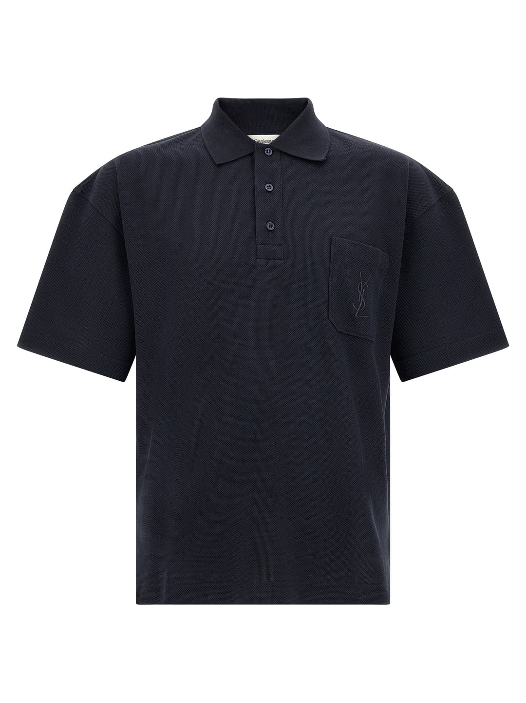 Saint Laurent Cassandre Polo - Blue | be519fc64dbec7ac6c1874792f43f3defa420e78