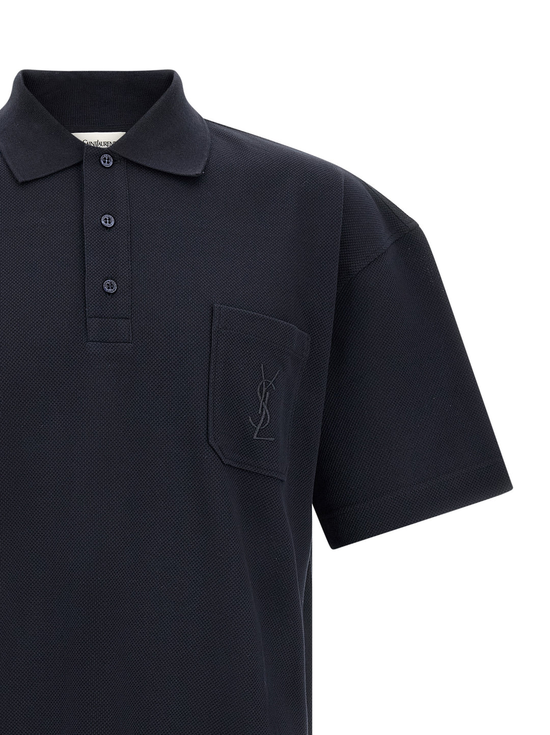 Saint Laurent Cassandre Polo - Blue | 1f67c71cea60c839f588b2d6e8fdefffd8bef5cd