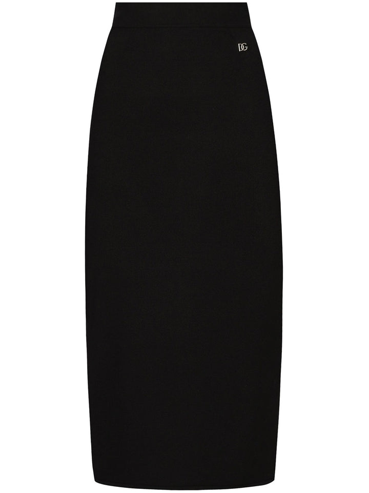 Pencil skirt with DG logo