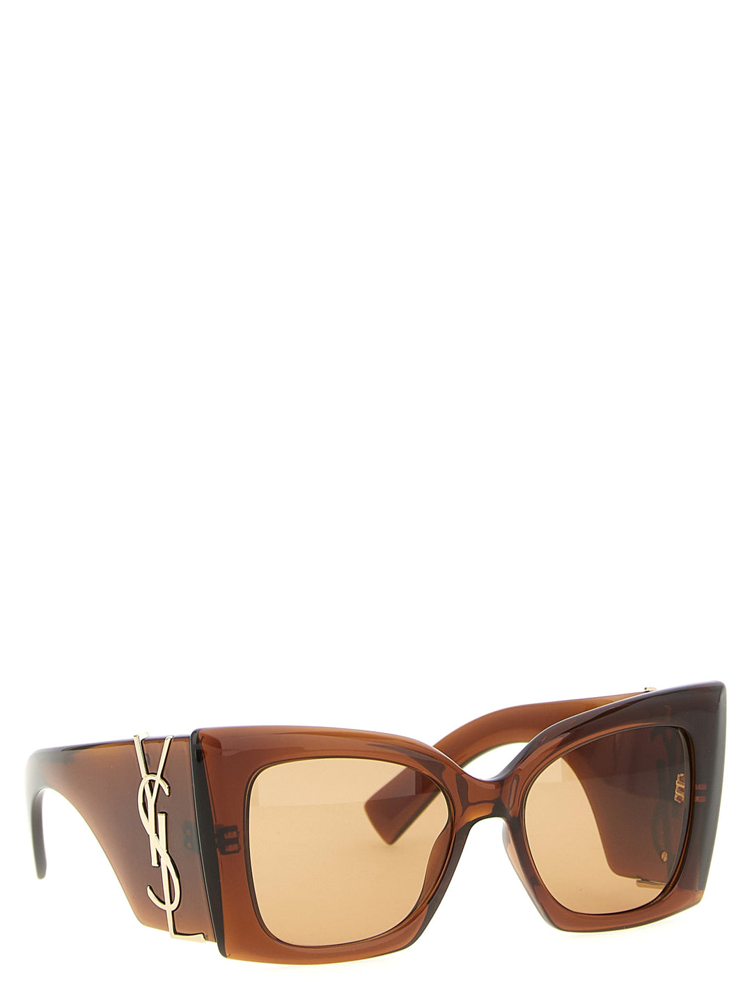 Saint Laurent Sl M119 Blaze Crystal Sunglasses - Brown | 3e27e794d38b3a2e94080e620537d76d3bae31c8