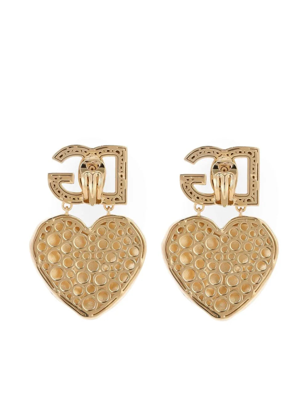 Heart pendant earrings