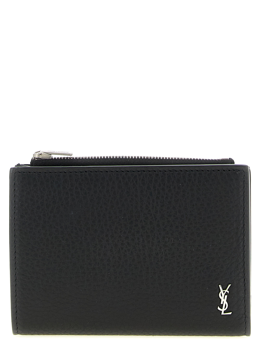 Saint Laurent Tiny Cassandre Wallets and Card Holders - Black | 73f7b65c2aa3edf7bc9fbc08ab70cfba9f8ddc26
