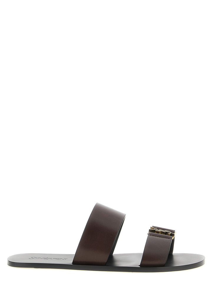 Saint Laurent Babylone Sandals - Brown | 1c4d7e1c87f516698df8c66abfb8c898832c03b4