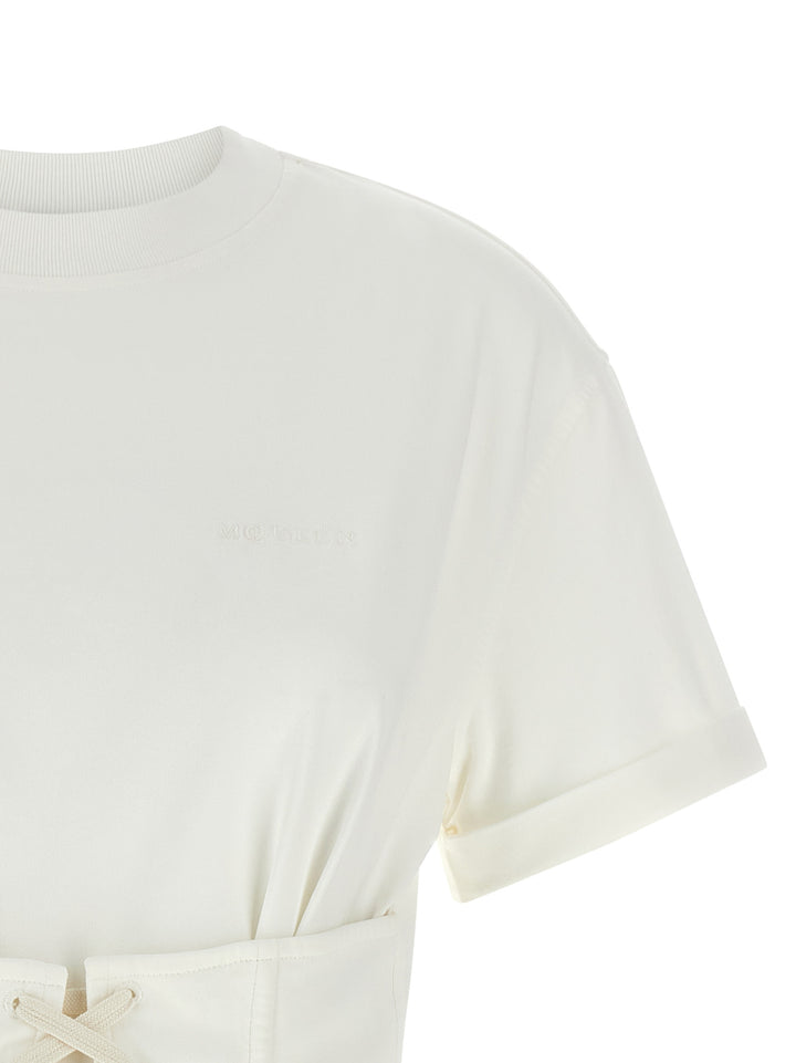 Mcqueen Corset T-shirt - White | 1e18f296930f7bd8bb6206a82173be5e6cd02570