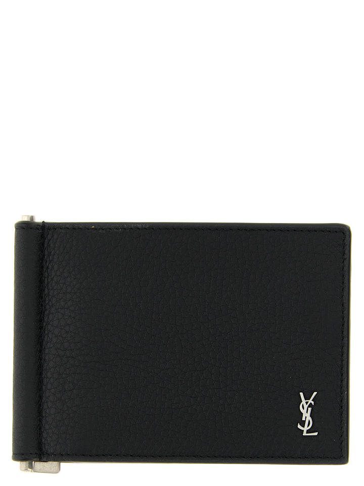 Saint Laurent Tiny Cassandre Wallets and Card Holders - Black | 9d7863eb3749ca0d2c9043b1ef59fa386bcedcc9