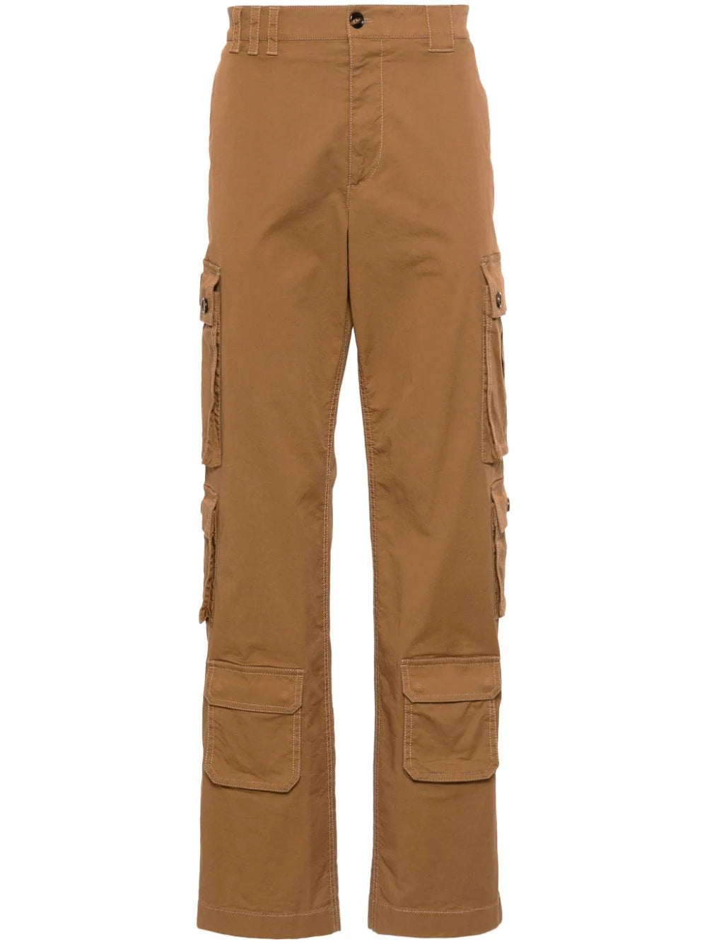 cargo trousers with logo patch