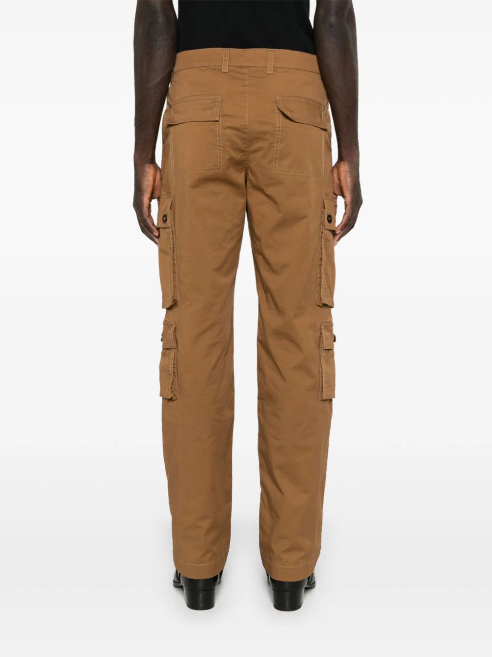 cargo trousers with logo patch