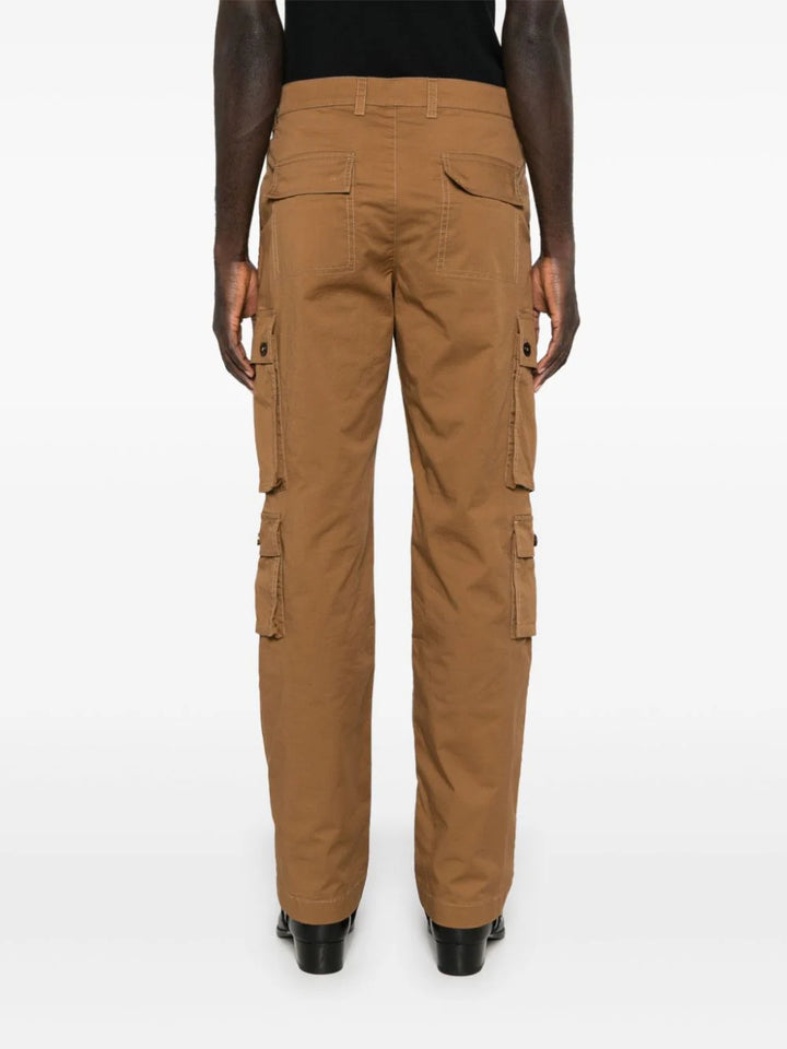 cargo trousers with logo patch