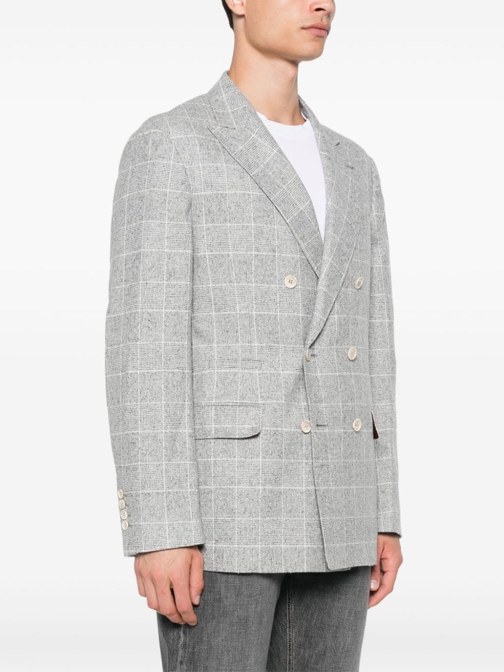 Checked blazer