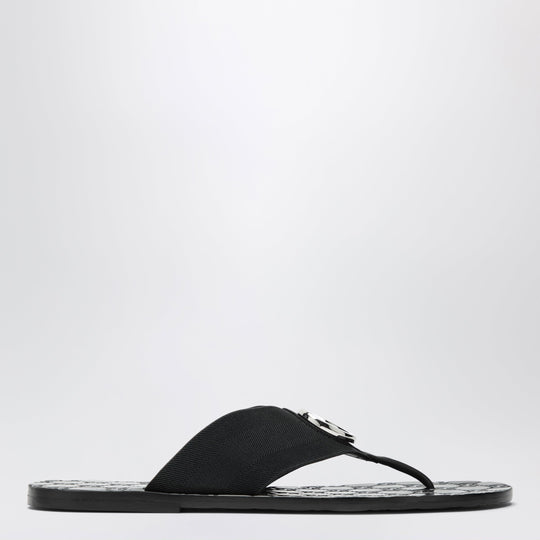 Riviera Leather Flip-Flops With Gg Logo