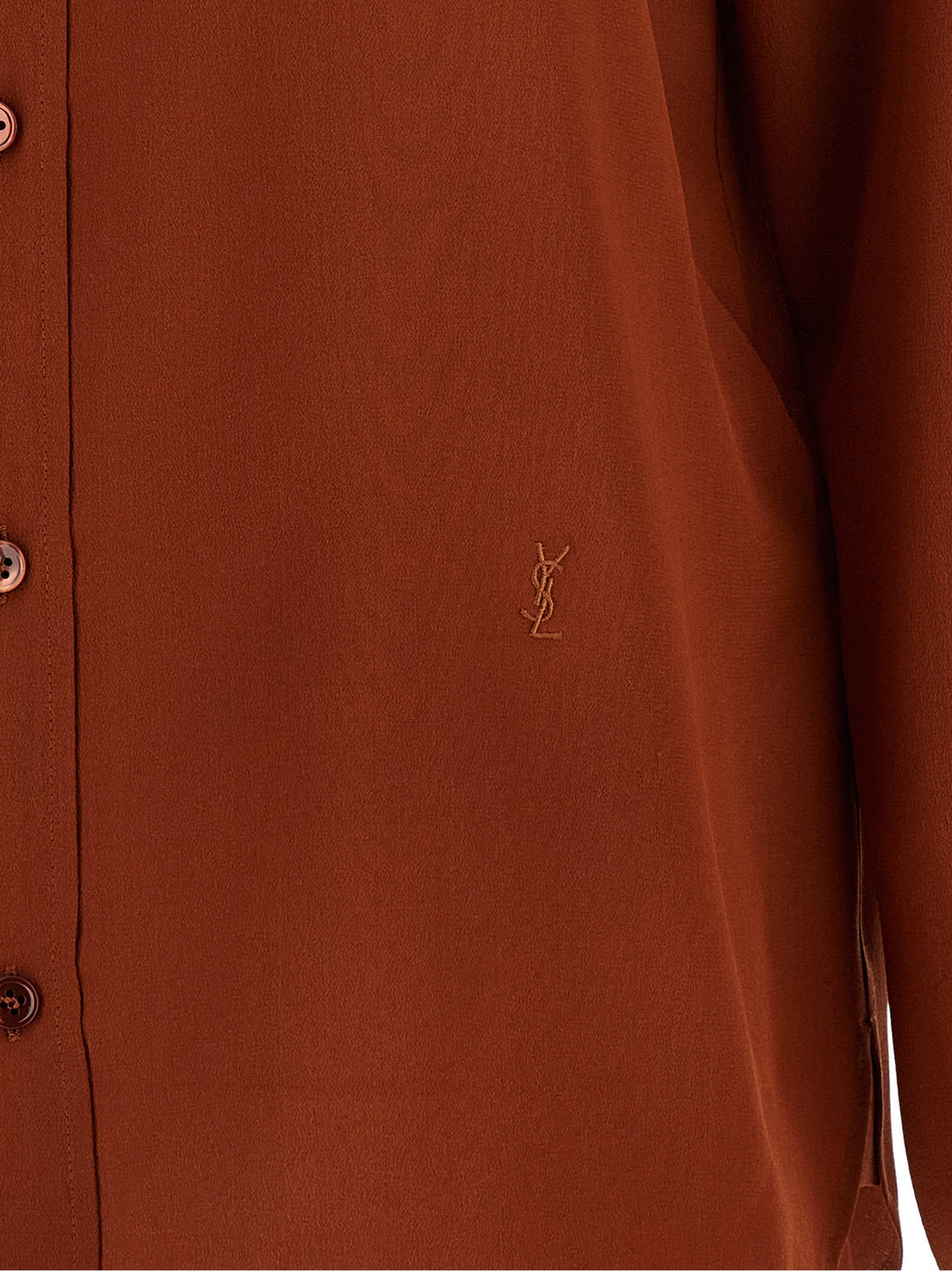 Saint Laurent Cassandre Shirt and Blouse - Orange | 74e0860ca6fcfc5d4324073f57f2190060f6ece9
