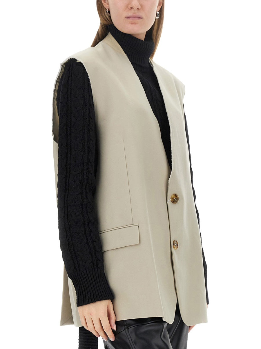 MM6 Maison Margiela Gilet - Beige | Wanan Luxury