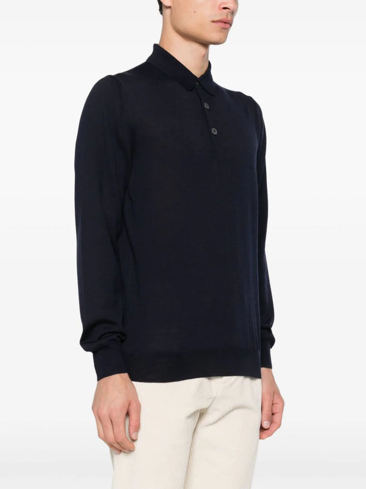 Long-sleeved polo shirt